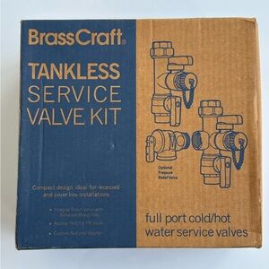BRASSCRAFT TANKLESS SERVICE VALVE KIT TWV30RX IPS X IPS ONE NEW IN BOX!